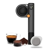 Handpresso Pump gris 21063 Outdoor - Máquina espresso portátil - cafetera portátil muy resistente - mini cafetera portátil manual para cápsulas ESE o café molido