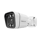 Foscam Cámara IP PoE de 5 MP para Exteriores con focos y Sirena V5EP Blanca