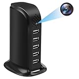 Nisanuki Cámara Espía WiFi, 5G Mini Cámara Oculta Inalámbrica, Micro Cámaras Espias USB Cargador 1080P HD Cámara de Vigilancia Interior Detección de Movimiento Tuyasmart App