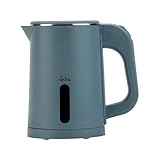 JATA JEHA1808 - Hervidor Agua Electrico. Capacidad: 0.8 L. 1000 W. Máxima rapidez. Filtro Antical. Base giratoria 360º. Indicador Luminoso. Libre de BPA. Fácil Limpieza. Jarra sin Cable