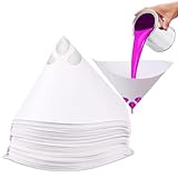 Coladores de pintura Filtros de pintura Coladores de pintura 120 piezas Papel cónico Accesorios de pintura Filtros de papel Tamices de papel desechables - 100 filtros de malla para pintura