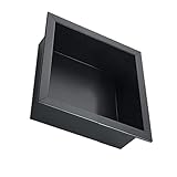 AUklOPVZZ Estante Empotrado de Acero Inoxidable de Estilo Moderno para Ducha, Estante para decoración de baño contemporánea, nicho de Pared Oculto