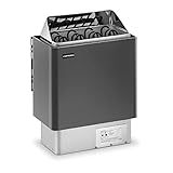 Uniprodo Horno De Sauna Estufa Eléctrica UNI_SAUNA_G6.0KW (Manejo sencillo, Para tamaño de sauna: 5-9 m³, 6 kW, De 30 a 110 °C)