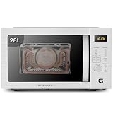 Microondas con grill y airfryer Grunkel MW-28AIRFRYER de 28 litros y 3 funciones, microondas 900W, grill 1200W, airfryer y horno 2200W con 5 niveles de potencia 8 programas y descongelado.
