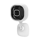 Cámara de Seguridad Blanca para Seguridad del hogar, cámara HD, WiFi, pequeña cámara de Seguridad para Interiores con visión remota de Gran Angular, detección de Movimiento, visión Nocturna #rv286