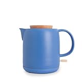 CREATE/KETTLE CERAMIC/Hervidor de agua eléctrico de cerámica Azul/Cuerpo de cerámica, calienta en 5 minutos, capacidad de 1L, sistema de autoapagado, 1200W