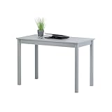 Hagge Home Mesa de Comedor Escandinava Multifuncional - Cocina, Ordenador, Consola, Oficina, Salón, Estudio - Madera, 60 x 110 cm, Altura 75, Gris