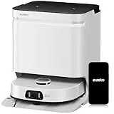 Eureka J15 Ultra Robot Aspirador,19,000Pa, con Mopa,75℃ de Agua Caliente, Cepillo Lateral Extensible, Mapeo Impulsado por Inteligencia Artificial,robot aspirador y fregasuelos autovaciado