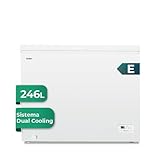 Svan Congelador horizontal Blanco SCH2501EDC. Capacidad 246 Litros, Dual Cooling, 1 Cesta, Bajo nivel Sonoro, Eficiencia Energética Clase E [Clase de eficiencia energética E]