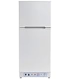 Smad Frigorífico Congelador a Gas (129L+46L), Nevera de Absorción de 2 Vías para Casa Móvil, Garaje, Casas de Campo, Caravana, Autocaravana, Nevera de Butano 240V, Sin Ruido, Blanco