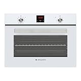 Aspes Horno Multifunción con Ventilador Cristal blanco AHM9500DCB. Capacidad 50 Litros, 1200W, 9 Programas, Interior Esmaltado, Fácil Limpieza, Display LED Manual, Eficiencia Energética Clase A