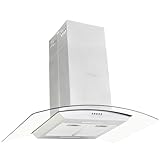vidaXL Campana Extractora de Techo 90cm Acero Inoxidable 756m³/h LED Cocina
