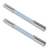 YINETTECH 2 Piezas 6.9mmx110mm Manija de Puerta Varilla de Husillo Cerradura de Puerta Manija Cilindro de Cerradura Pasador de Fijación de Acero Sólido Barra de Husillo Cuadrada para Manijas