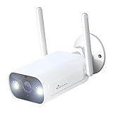 NIVIAN- Cámara Bullet WiFi 2,4Ghz-Resolución 2K-Apta para Exterior IP66-Función detección Humanos-Visión Nocturna 10m- Compatible con Alexa y Google Home–Control Remoto con App Tuya-Color Blanco