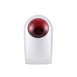Sirena estroboscópica exterior para sistema de alarma casera 433 MHz compatible con PN-103, PG101-PG106, sistema de alarma WiFi DIGOO GSM, G90B