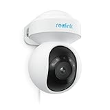 Cámara de Seguridad 4K PoE de Reolink IP Exterior con visión Nocturna a Color, Pan 355° e Inc 50°, Autoseguimiento, Detección Inteligente, Audio bidireccional, Grabación 24/7, E1 Outdoor SE PoE