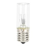 Bombilla LED UV, Bombilla de esterilización UV de repuesto en espiral E17 de 3W 10V, Nivel UVA 254 nm - para purificador de aire, horno de microondas, refrigerador, gabinete de limpieza, humidificador