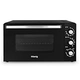 H.Koenig FO42 Horno Électrico Sobremesa, 42 L, Asador Regulable hasta 230 °C, 5 modos de cocción, Temporizador, 2000W