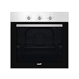 Cata Horno Multifunción MES 8007 X con 7 Funciones. Puerta Panorámica Full Glass. Iluminación Interior. Ancho de 60 cm. Capacidad 80 L. Acabado en Inox y Cristal Negro.