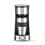 BEEM THERMO 2 GO Cafetera de filtro individual con taza térmica | Incluye taza de café de 0,4 l para llevar | Con temporizador de 24 horas para una taza de café caliente sin esperar | 750 W