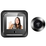 AIDIRui CáMara de Mirilla Digital Inteligente de 2,4 Pulgadas y 120° Monitor de Seguridad Timbre Visual HD 240X320 ResolucióN de 300000 PíXeles