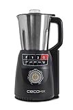 Cecotec Cecomix Robot Compact Pro Que Cocina y tritura, 1250 W, 2.8 litros, Acero Inoxidable|PU, Plata