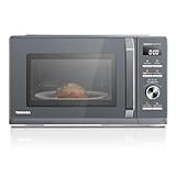 Toshiba MW3-AG25PFI(MG), Horno Microondas 25L 3 en 1 900W, Morandi Gris Brillante, 6 Programas, 10 Niveles de Potencia, 7 Menús Automáticos, Fácil Limpieza
