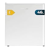 Cecotec Nevera Pequeña Frigorífico Mini Minibar 46L GrandCooler 20000 SilentCompress White E. Altura 48,7cm, 48 cm de Ancho, Bajo Consumo, Puerta Reversible, Funcionamiento Cíclico, Blanco