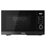 Teka MWE FS23 GC BK AirFry - Microondas de Libre Instalación con Grill, Capacidad 23 L, con Función Airfry, 5 Niveles de Potencia, Salida 900 W, Microondas con Grill 23 L, Color Negro