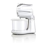 HAEGER Max Mixer Bowl Batidora Amassadora com Bol Plástico, 500W, 3L, 5 Velocidades, Función Turbo