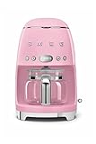 SMEG DCF02PKEU Cafetera de Filtro, Plastic, Rosa Caramelo