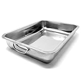 Space Home - Rustidera de Horno con Asas - Bandeja de Horno Universal - Bandeja para Asar - Bandeja para Hornear - Fuentes de Horno - Fuentes para Asar - 40 cm