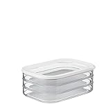 Mepal - Recipiente de Almacenamiento de Carne Modula 3 Piezas - Caja de Almacenamiento Frigorífico con Tapa - Adecuado para Almacenar Cárnicos - 3 Cajas de Almacenamiento - 1650 ml - White