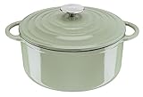 Tefal E25804 LOV Olla de 25 cm | Hierro fundido recuperado | Almacenamiento óptimo del calor | para todo tipo de fuegos | apta para inducción | apta para horno hasta 250 °C | apto para lavavajillas |