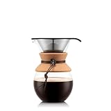 Bodum - 11571-109 - Pour Over - Cafetera de Goteo con Filtro Permanente - 1.0 l