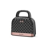 Salter Tostador de Sándwich – Forma de Bolso, Antiadherente, Relleno Profundo, Cocina 2 Sándwiches Tostados, Parrilla de 4 Rebanadas, Control Automático de Temperatura, Asas Frías al Tacto, 750W