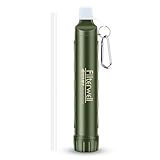 Tentock Purificador de agua para exteriores, ligero, portátil, multifiltro, alta eficiencia, camping, picnic, senderismo, expedición, protección civil, protección civil (1)