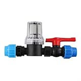 Filtro de riego por goteo, con tubo de plástico, conector rápido, filtro de goteo, adaptador de riego por goteo para conectar y filtrar agua en tu jardín (25 mm)