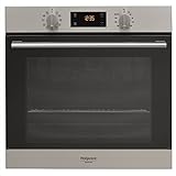 Hotpoint FA2 844 H IX HA - Horno (Medio, Horno eléctrico, 71 L, 71 L, 1 estanterías, Negro, Gris)