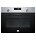 Balay - Horno Compacto Multifunción, 45 cm de altura, Control Comfort, Aqualisis, Mandos ocultables, Cristal negro, 3CB4130X3