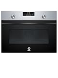 Balay - Horno compacto multifunción, 45 cm, Control Comfort, Aqualisis, Mandos ocultables, Cristal negro, 3CB4130X3