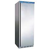 MBH - Congelador vertical profesional INOX para hostelería. Armario congelador industrial 400 litros acero inoxidable para restaurante.