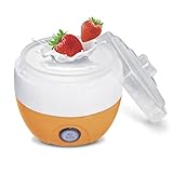 Yogurt Maker, 220V 1L Máquina de Hacer Yogur Automático Automático Yogur DIY Tool Yogurtera Electrica(Orange)