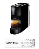 Nespresso Krups Essenza Mini XN1108 con set descalcificador descaling 2 x 100 ml, cafetera De'Longhi, sistema de cápsula original, depósito de agua 0,6 L, negro