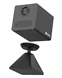 EZVIZ Camara Vigilancia WiFi Interior sin Cables, 1080P Cámara Batería 2000 mAh, Detección de Movimiento Humano PIR, Visión Nocturna Infrarroja, Audio de 2 Vias,Soporta Tarjeta SD hasta 512GB,CB2