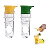 Bieiyhe 2 Piezas Exprimidor Manual Plastico, Exprimidor Naranjas Manual, Exprimidor Limones Manual, Espremedor Citrinos, Lemon Squeezer, Prensa Limones, Orange Squeezer para Cocina, Cócteles, Bares