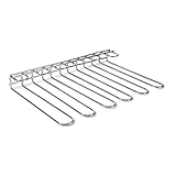 LACOR 62268 Colgador de Copas, Soporte Copas Techo o Pared, Incluye Herramientas de Montaje, Acero Inoxidable, Metálico, 45 x 31 cm