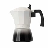 Jata Hogar HCAF2412 - Cafetera Italiana Induccion. De Aluminio, 12 Tazas de Capacidad, Apta para Inducción, Vitrocerámicas y Cocinas de Gas. Mango Termorresistente. Fácil limpieza