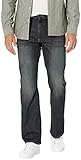 Wrangler Authentics Men's Premium Relaxed Fit Boot Cut Jean, Blue/Black Stretch, 32W x 30L
