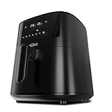 Solac - Freidora de Aire sin aceite Léviter 7L | 1650W | 11 menús | Antiadherente | Air Fryer 40-200º | Panel control táctil multifunción | Apta lavavajillas | Programable Temporizador| Negro